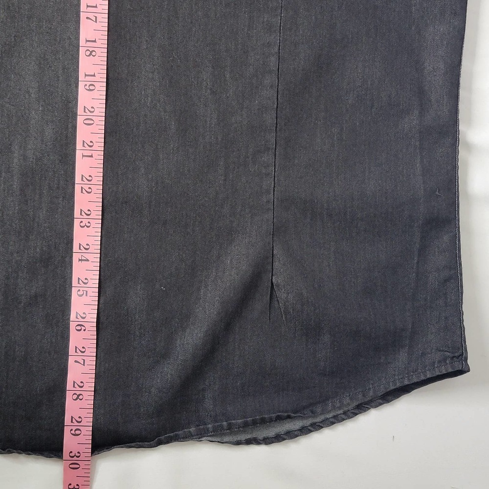 EUC COOFANDY Men's Shirt Button Up Flip Cuff Checked Long Sleeve Black Large - Picture 7 of 8